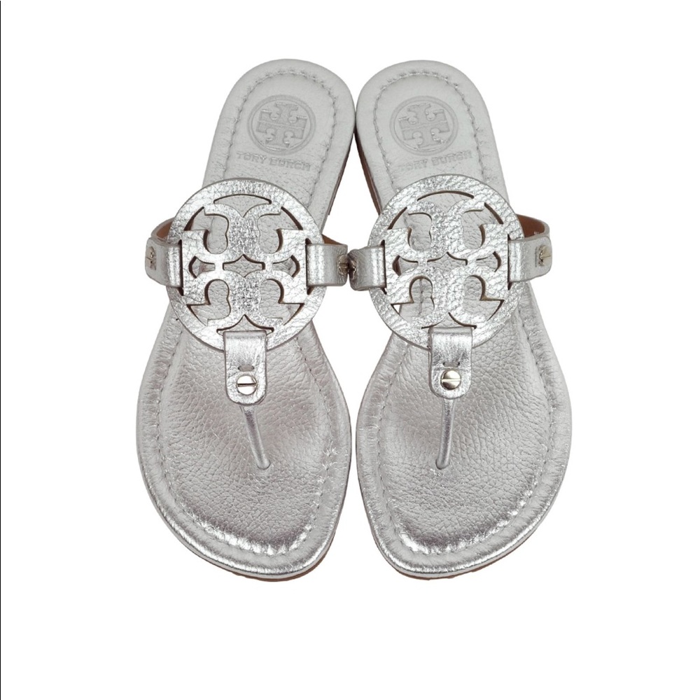Silver Tory Burch Sandals NEVER WORN
